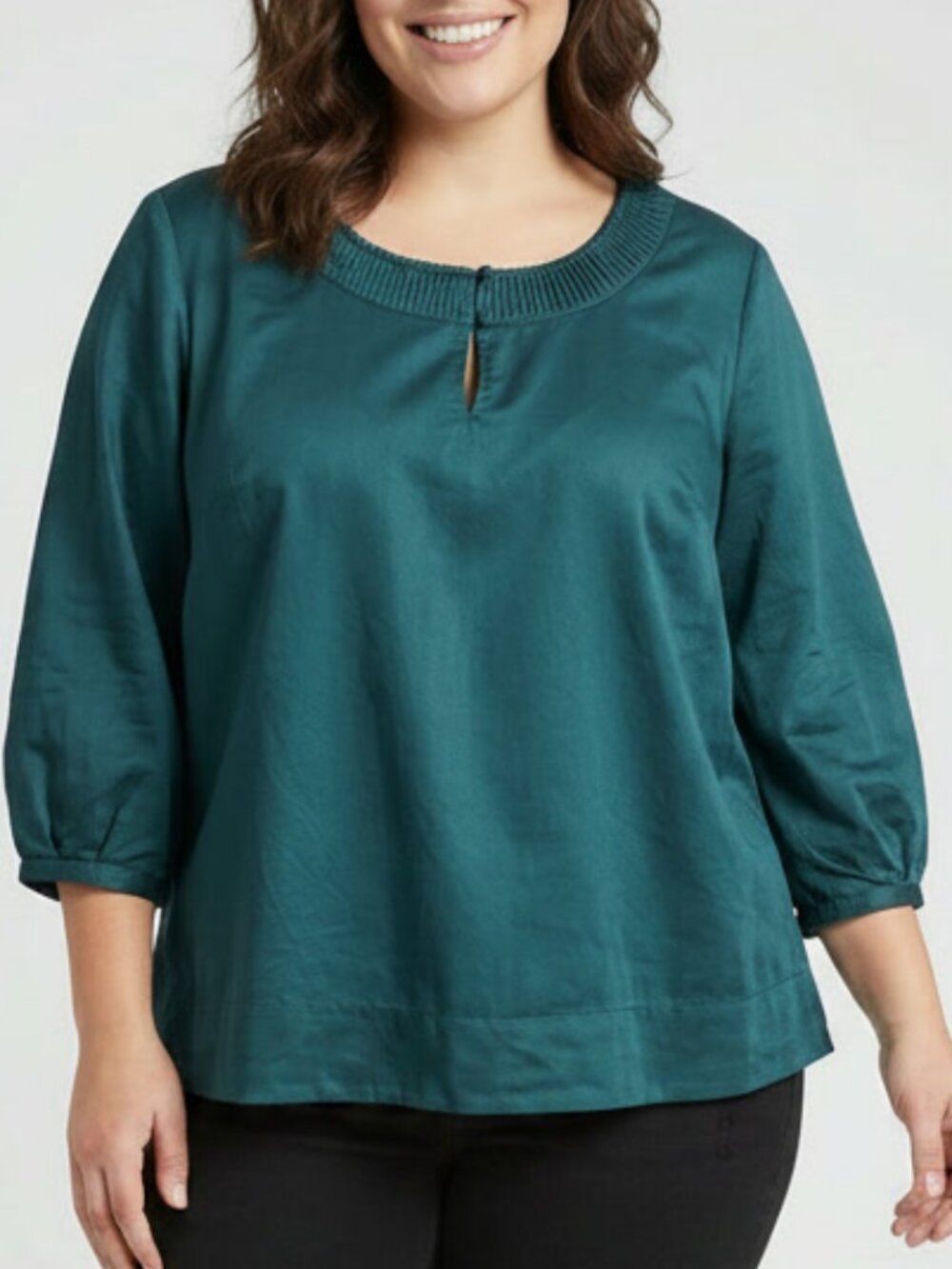 Talbots Teal Green 100% Cotton Shirt Size 2X